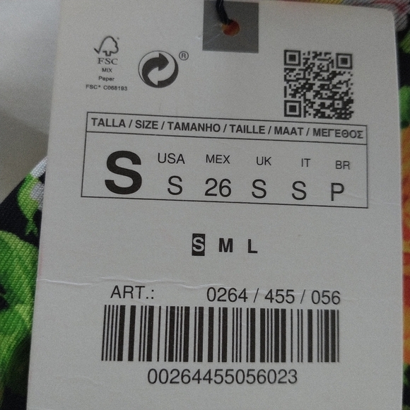 ZARA Bodysuit Floral Roses Halter Top S - Picture 7 of 10